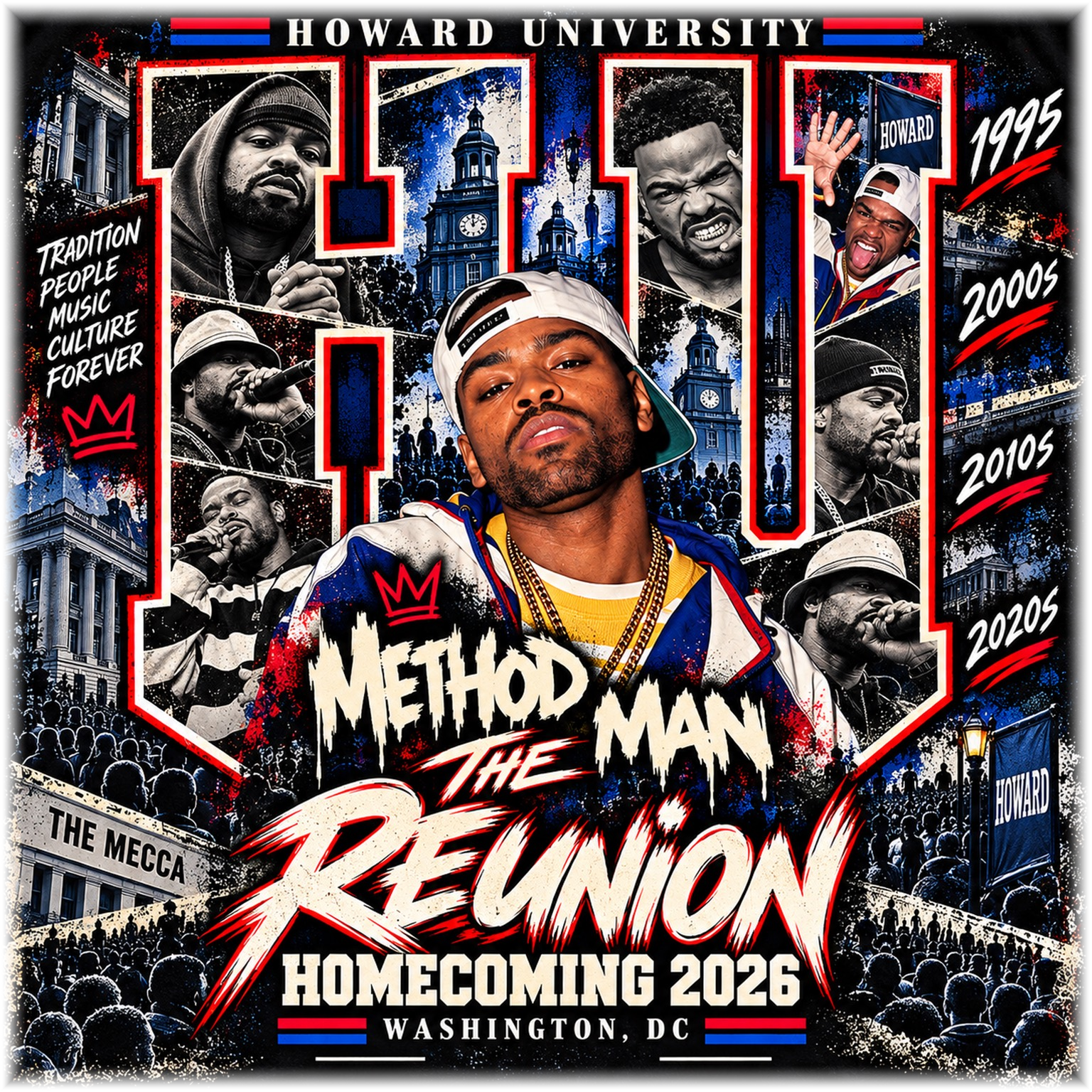 Howard University HU Method Man Reunion Homecoming 2026 artwork